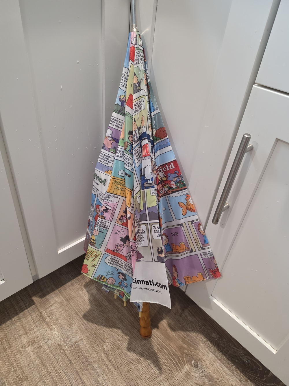 Comic Strip Umbrella in Multicolor Panels